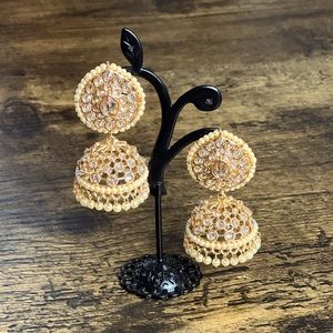 Designer Kundan Bridal Earrings/ Indian Fashion Jewellery